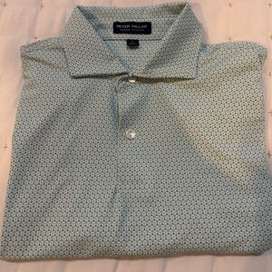 Peter Millar Mint Patterned Men's Shirt